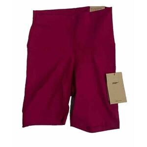 Nike Yoga Purple Berry High Rise Tight Fit Compression Shorts Size XS